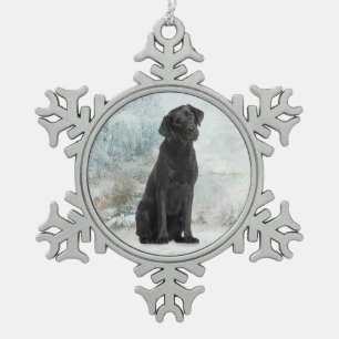 Black Lab Christmas Ornament