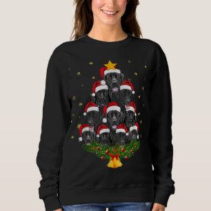 Black Lab Christmas Tree Dog Lover Xmas Funny Cute Sweatshirt