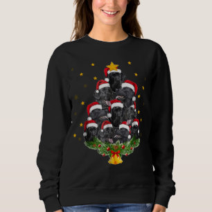 Black Lab Christmas Tree T Shirt Xmas Gift For Dog