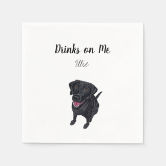 Black Lab Cocktail Napkins