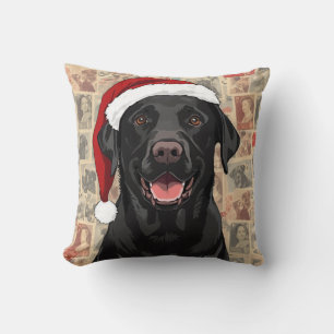 Black lab cushion