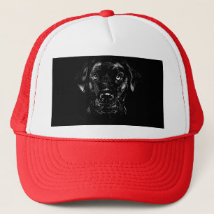 Black Lab - Cute Retriever Dog Trucker Hat