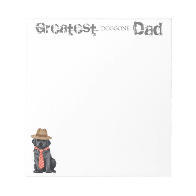Black Lab Dad Notepad (Front)