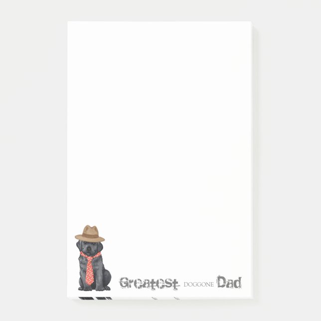 Black Lab Dad Post-it Notes (Front)
