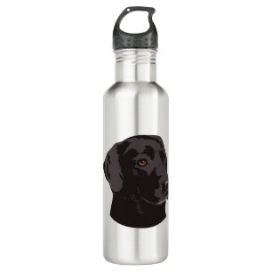 Black Lab dog 710 Ml Water Bottle