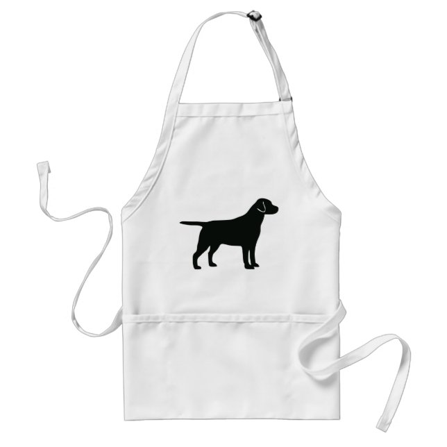 Black Lab Dog Apron (Front)