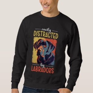 Black Lab Dog Labrador Retriever Mum Sweatshirt