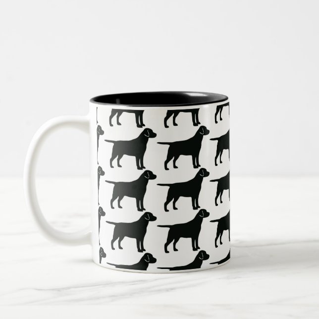 Black Lab Dog Mug (Left)