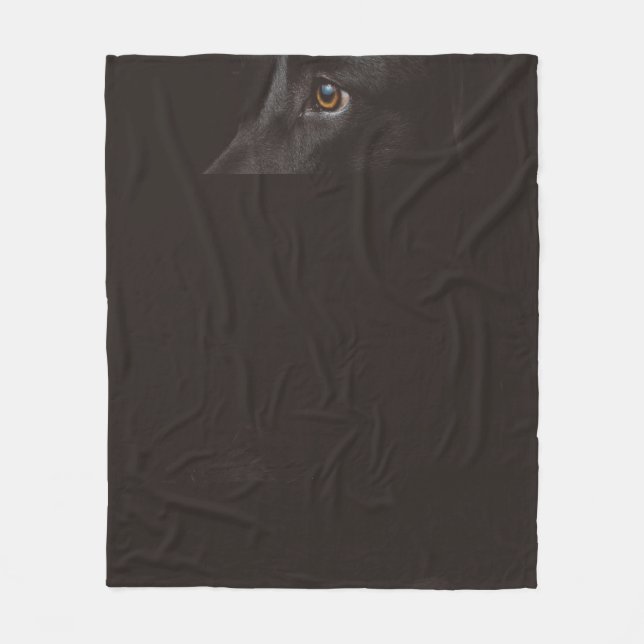 black lab fleece blanket (Front)