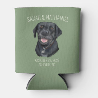 Black Lab Foam Can Cooler