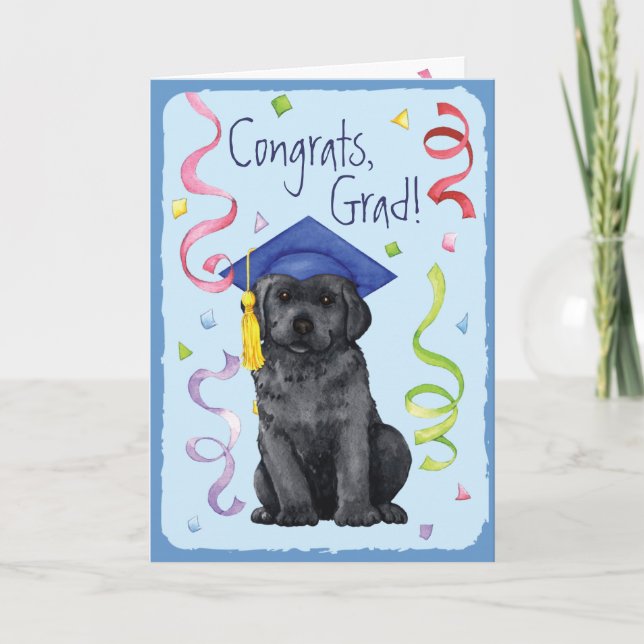 Black Lab Graduate Card (Front)