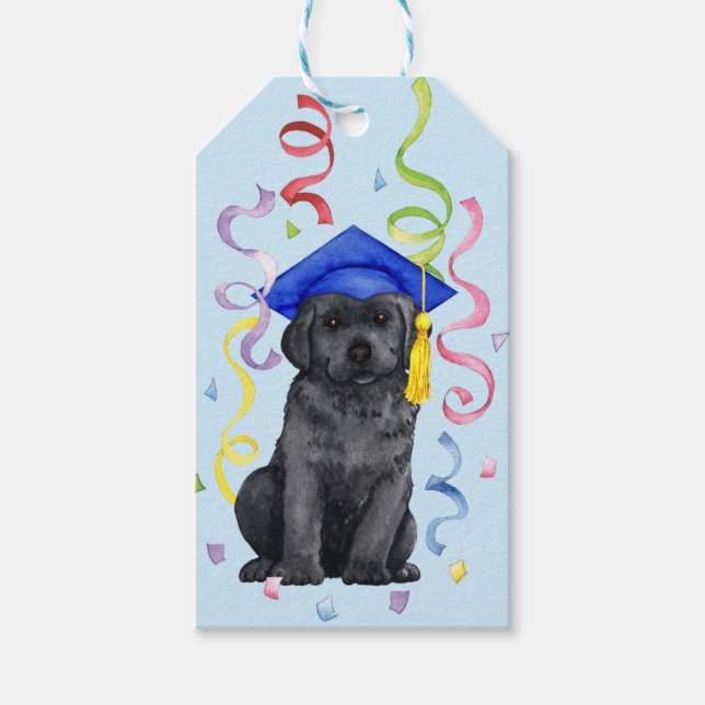 Black Lab Graduate Gift Tags (Front)