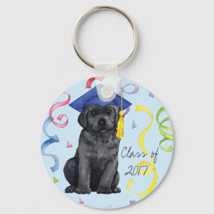 Black Lab Graduate Key Ring
