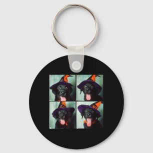 Black Lab Halloween Key Ring