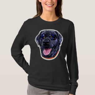 Black Lab In Sunglasses T-Shirt