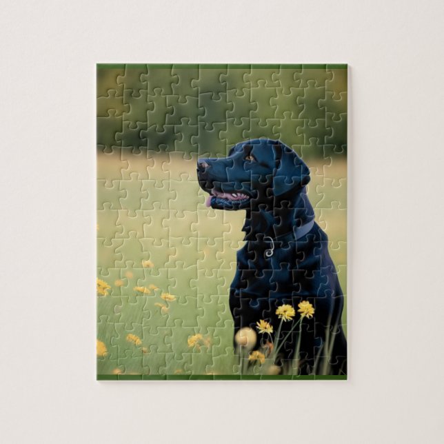 Black Lab Jigsaw Puzzle (Vertical)