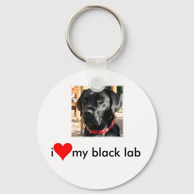 black lab key chain (Front)