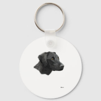 Black Lab Key Ring