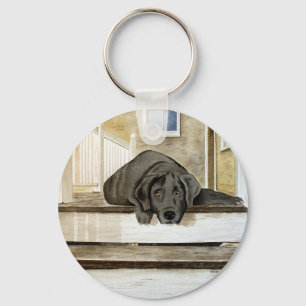Black Lab Keychain
