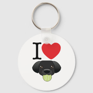 Black Lab Keychain