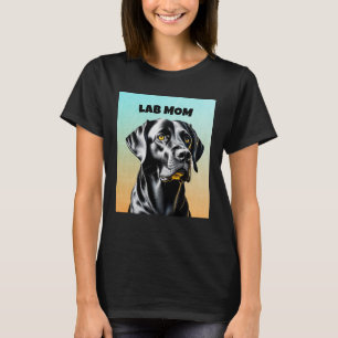Black Lab   Lab Mum Dog Lover T-Shirt