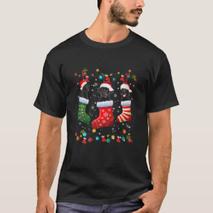 Black Lab Labrador Christmas Socks Funny Xmas T-Shirt