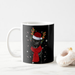 Black Lab Labrador Christmas Tree Light Pajama Coffee Mug