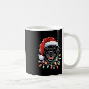 Black Lab Labrador Christmas Tree Light Pajama Dog Coffee Mug
