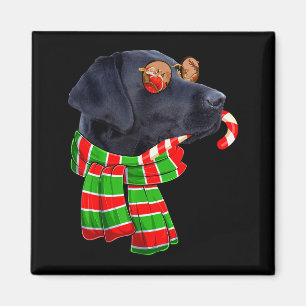 Black Lab Labrador Dog Owners Christmas Xmas Holid Magnet