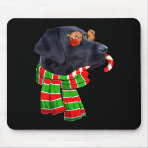Black Lab Labrador Dog Owners Christmas Xmas Holid Mouse Pad