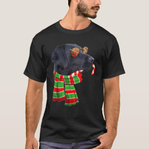 Black Lab Labrador Dog Owners Christmas Xmas Holid T-Shirt