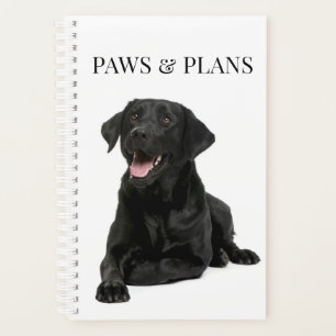 Black Lab Labrador Retriever Cute Dog Mum Dad Planner
