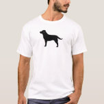 Black Lab Labrador Retriever Dog Breed Silhouette T-Shirt<br><div class="desc">This Black Labrador Retriever silhouette tee is available in a variety of t-shirt styles for men,  women,  kids and babies. A cool gift for Black Lab lovers for any occasion. Check out Jenn’s Doodle World for more dog breed tees including chocolate and yellow Labrador Retrievers.</div>