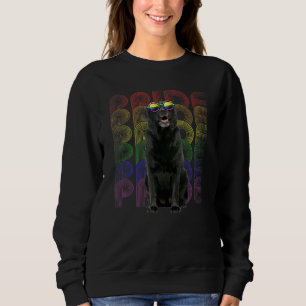 Black Lab Lgbt-Q Flag Gay Pride Lesbian Dog Lgbt M Sweatshirt