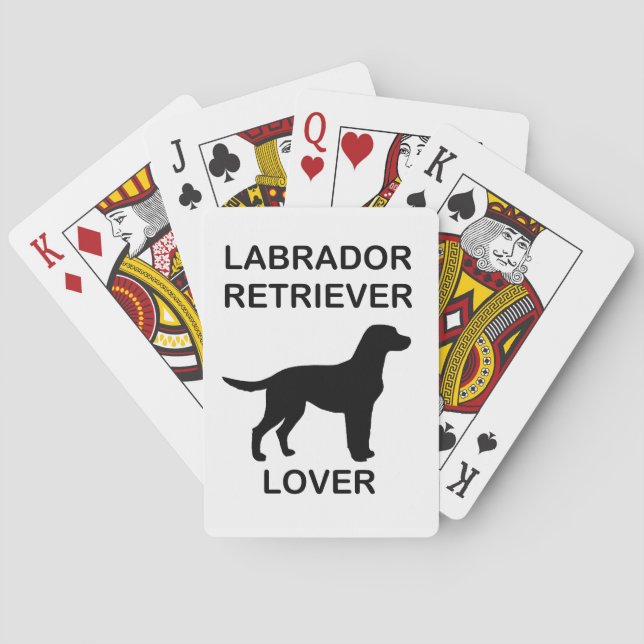 black lab lover playing cards (Back)