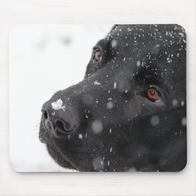 Black Lab  Mouse Pad (Front)