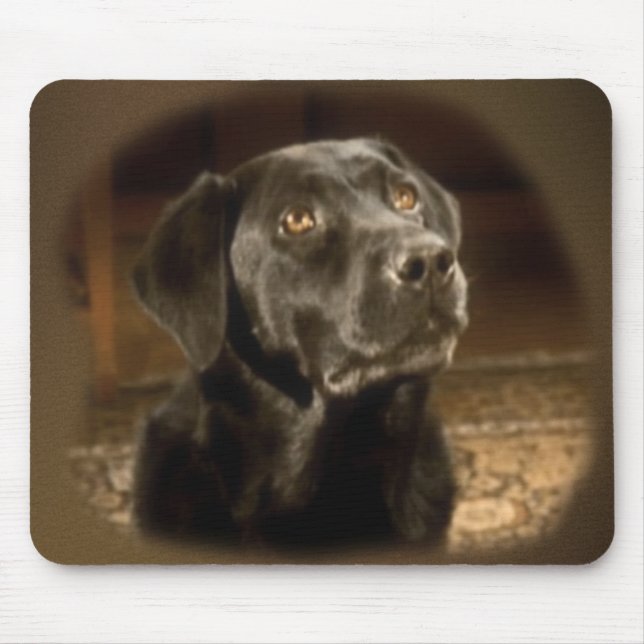 Black Lab mouse pad (Front)