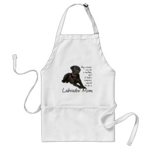 Black Lab Mum Apron