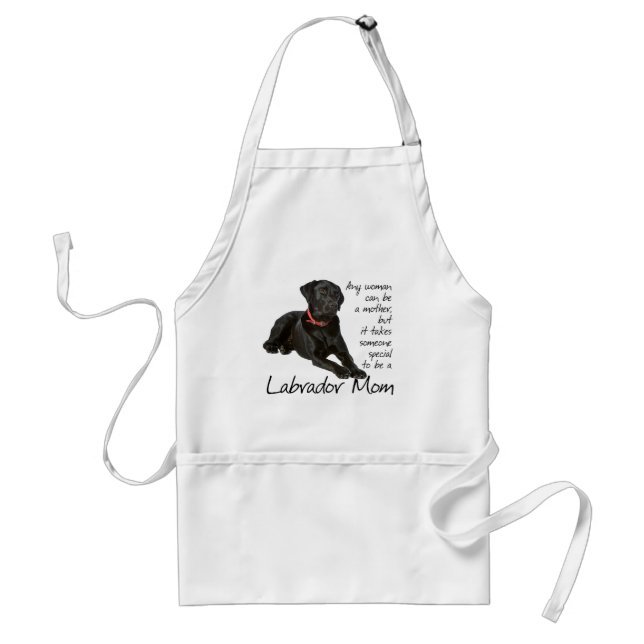 Black Lab Mum Apron (Front)