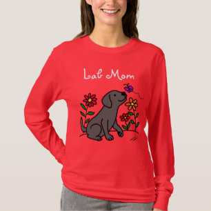 Black Lab Mum & Green T-Shirt