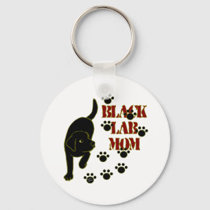 Black Lab Mum Key Ring