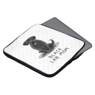 Black Lab Mum (Labrador Retriever Mum) Cute Dog Laptop Sleeve