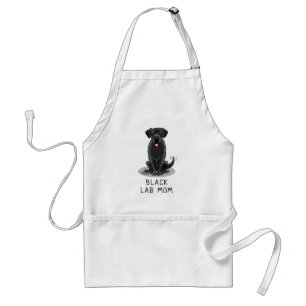 Black Lab Mum (Labrador Retriever Mum) Cute Dog Standard Apron