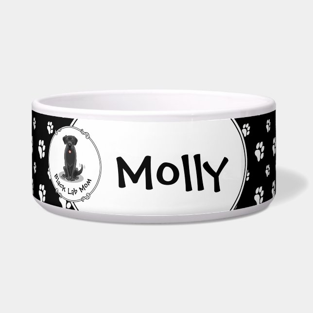 Black Lab Mum (Labrador Retriever Mum) Dog Mum (Front)