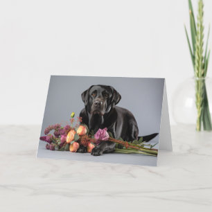 Black Lab Note Card
