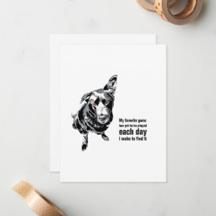 Black lab note card