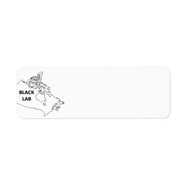 black lab origin return address label (Front)