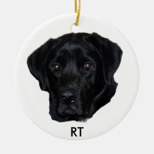 Black lab ornament