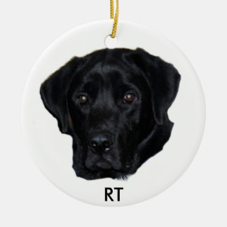 Black lab ornament
