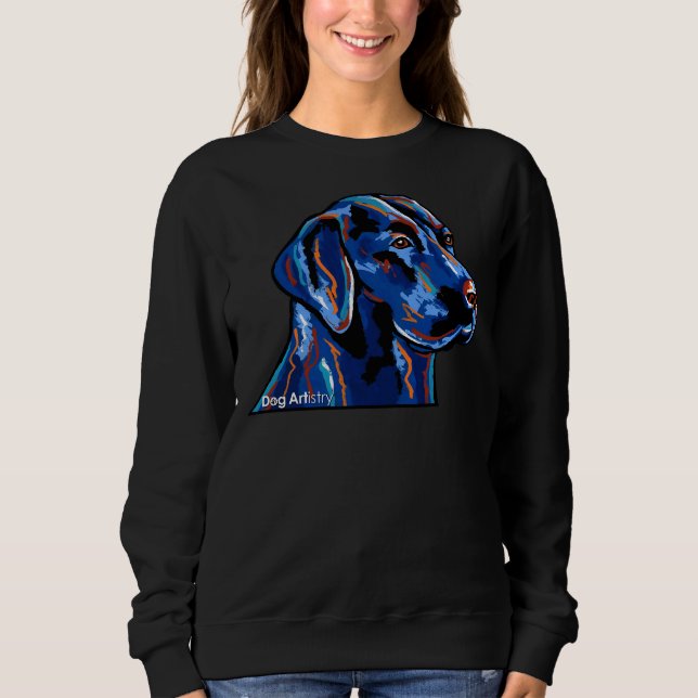 Black Lab Painting Sweatshirt (Front)